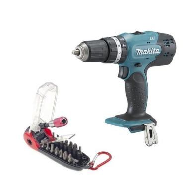 Imagem de Parafusadeira Furad Makita 18V Dhp453Z Sem Bateria + Jg Bits