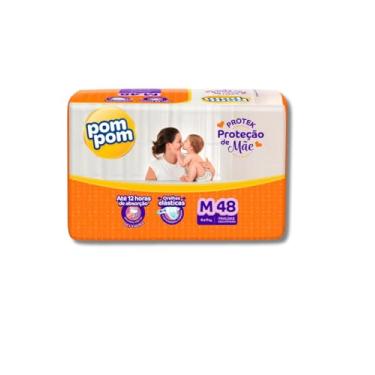 Imagem de Fralda Infantil Pompom Dermaprotek - Médio (M) (Médio)