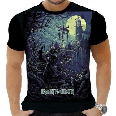 Imagem de Camiseta Camisa Personalizada Rock Iron Maiden Metal 8 - Obsidiana Co,