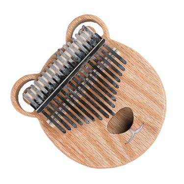 Imagem de Piano de polegar Kalimba de 17 tons de madeira maciça instrumento para iniciantes com acessórios (cor: 03)