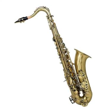 Imagem de Instrumento de saxofone tenor de latão Saxofone profissional Bb com luva acessórios de bocal de palheta (cor: 07)