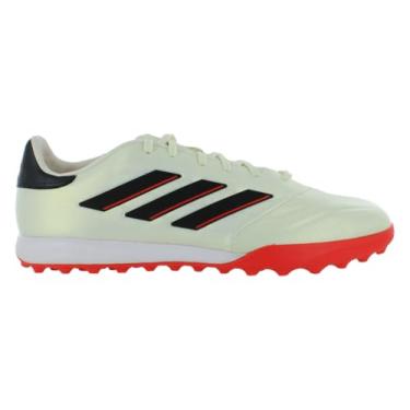 Imagem de adidas Tênis unissex adulto Copa Pure 2.0 League Turf, Branco, 13.5 Women/12.5 Men