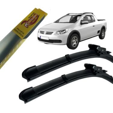 Imagem de Palhetas Limpador Parabrisa Silicone Específica Volkswagen Gol Voyage Saveiro G6 G7 2013 a 2023 Tiger Auto Par Jogo com 2 Unidades Flat Silenciosas Alta Durabilidade Encaixe Original (TL3)