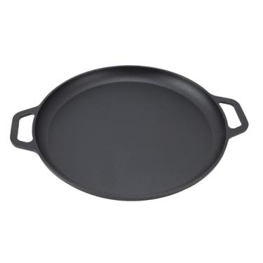 Imagem de Phefop Frigideira Plana para Panquecas, Frigideira Antiaderente de Ferro Fundido para Panquecas Perfeitamente Uniformes, Ideal para Amantes de café da manhã e Chefs (30cm)