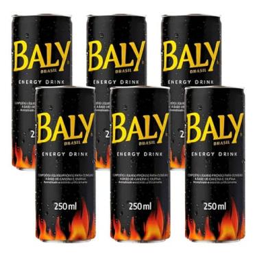 Imagem de Energético Baly Energy Drink - 6 Unidades de 250ml Cada