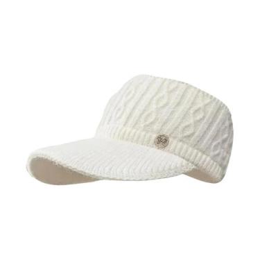 Imagem de Gorro Esportivo Feminino De Tricô Com Abertura Para Rabo De Cavalo Par