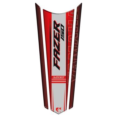 Imagem de Adesivo Faixa Gravata Resinado Tanque Moto Fazer 150 Vermelho Cor Vermelho