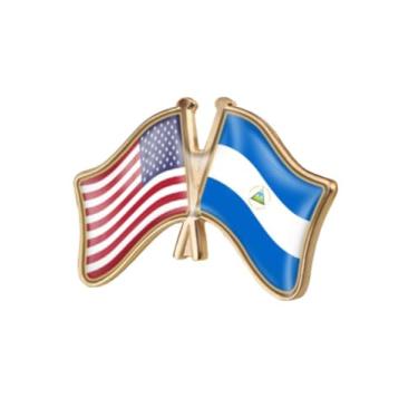 Imagem de EnigmaGlow Emblema de broche de pino único World Most Countries Estados Unidos América e outros países Cruz Amizade Emblema para homens e mulheres, 0.8x0.7inch（19x18mm）, Metal, resina
