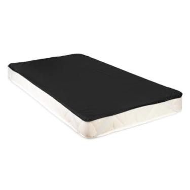 Imagem de Capa Protetora Colchão Casal Impermeável C/Elástico 138x188 - Preto - Liso - Casal