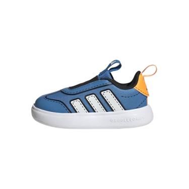 Imagem de adidas Tênis infantil Bubblecomic I, Lucid Ray azul/branco/tangerina lúcida, 20