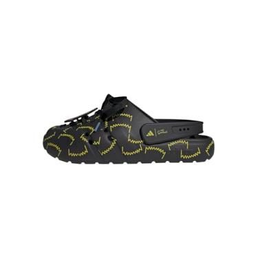 Imagem de adidas Sandália Adilette Clog-Simpson unissex para adultos, Preto/amarelo/preto, 5 Women/4 Men