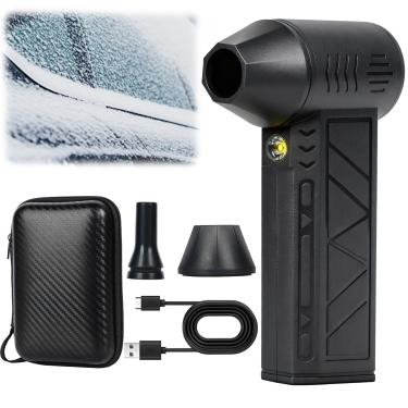 Imagem de Snow Whiz Turbo Blower, 2026 Upgrade Snowwhiz Turbo Blower with Led,Mini Turbos Snow Blowers, 3 Gear Adjustable Super Power Turbo Breeze Electric Blow for Car for Car,Home,Keyboard,Computer