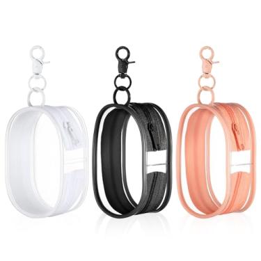 Imagem de DOPENSPI Bolsa pequena transparente com zíper, bolsa de maquiagem transparente à prova d'água, mini bolsa de moedas de viagem, bolsas portáteis com zíper, bolsas de cosméticos, organizador de cabos de