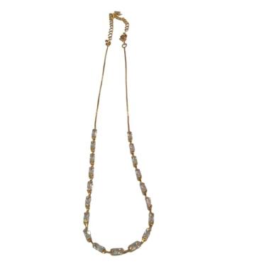 Imagem de Choker Feminino em Zircônia, Banhado a Ouro 18k, Gargantilha Elegante