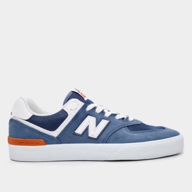 Imagem de Tênis New Balance NM 574 Masculino, Marinho, Branco, 41