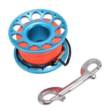 Imagem de Serounder Carretel de Carretel de Dedo de 98,43 Pés, Equipamento de Mergulho Resistente, Uso Multifuncional para Entusiastas do Mergulho, Aço Inoxidável (#3)