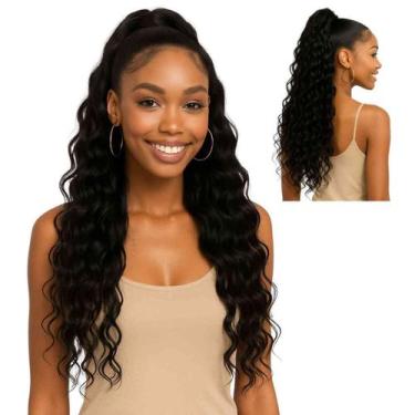 Imagem de Rabo de Cavalo Ondulado Jamille Bio Vegetal Fibra Futura 70 cm 177 gra