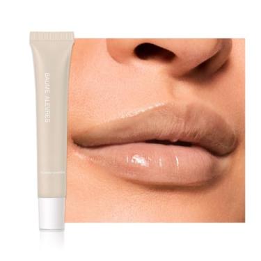 Imagem de HHLTOH 1 protetor labial matizado para maquiagem, creme labial hidratante Squeeze, cosmético, cuidado feminino, brilhante, nutritivo, brilho labial brilhante, adequado para lábios secos, cor de longa