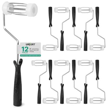 Imagem de Pacote com 12 molduras de rolo de pintura UNVERT para paredes, teto em todas as superfícies, moldura de gaiola de 4 fios, escolha 22,9 cm / 17,8 cm / 10,2 cm / 7,6 cm (moldura de 4 polegadas)