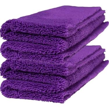 Imagem de KIT 2 Toalhas de Microfibra Zacs 40x40cm 350GSM Pano de Limpeza Suave e Eficiente