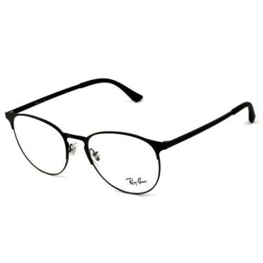 Imagem de Ray Ban Round RB6375 - Preto Fosco 2944 53mm - Óculos de Grau