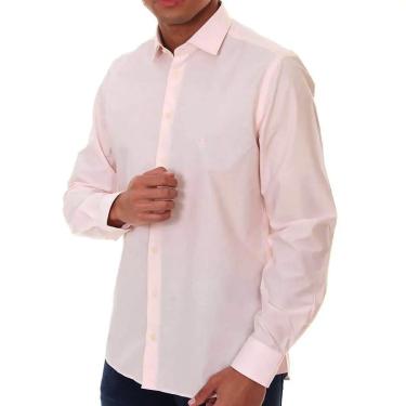 Imagem de Camisa Masculina Dudalina ML Milano Fit Stret Rosa Claro - 530105-Masculino