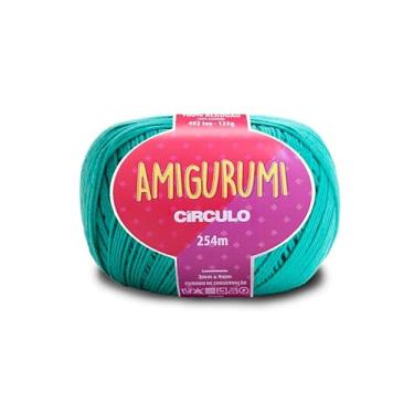 Imagem de Linha Fio Amigurumi Círculo 125g 254m 100 Algodão Mercerizado Crochê Tricô Artesanato Colorido (5669 - TIFFANY)