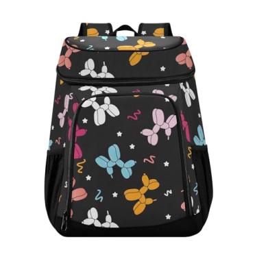 Imagem de Mochila térmica fofa com balão para filhotes, 36 latas, impermeável, para piquenique, lancheira masculina