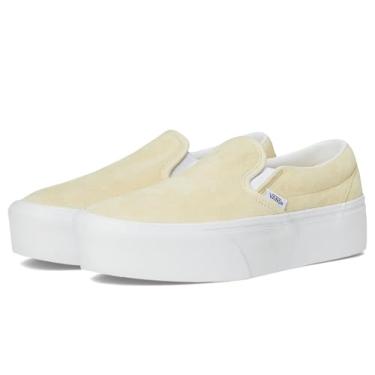 Imagem de Vans Tênis feminino clássico sem cadarço Stackform, Cobertura de limão nobuck, 36