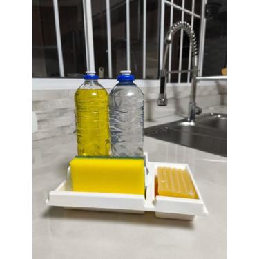 Imagem de Porta Detergentes, Esponjas e Sabão em Barra Plasnorthon - Organizador