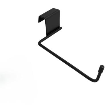 Imagem de Porta Papel Higienico，Porta Papel Higienico Preto，ProteçãO Contra Ferrugem，Com Gancho，Pode Ser Pendurado Diretamente ao Lado da Sanita, Ideal para ArrumaçãO Na Casa de Banho.(Preto)