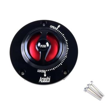 Imagem de Tampas de tanque de combustível de motocicleta para HONDA CBR1000RR CB650R.F CB650R.F CB500R CB500X CB300R CBR300R CBR250R MSX125SF (preto + vermelho)