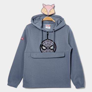 Imagem de Moletom Com Zíper Infantil Mooncity Homem Aranha Menino-Masculino