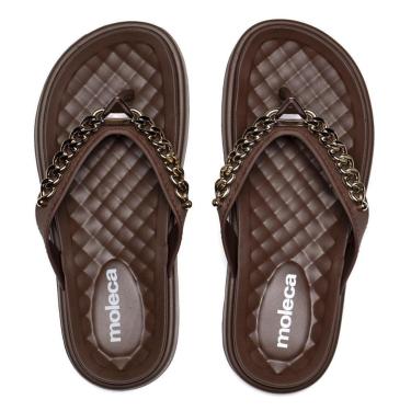 Imagem de Chinelo Feminino Moleca Flatform Tira Dedo Marrom-Feminino