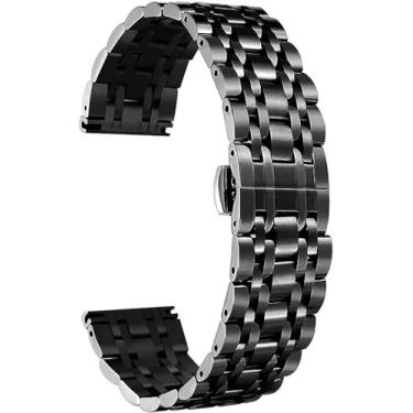 Imagem de JDIME Pulseira de relógio de aço inoxidável 316L de alta qualidade, 6 cores para mulheres e homens, ouro, prata, preto, ouro rosa, tonelada dourada, 19mm, Acetato, Sem Pedra Preciosa