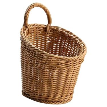 Imagem de Generic Cesto de armazenamento suspenso para cozinha, feito à mão, organizador multifuncional para brinquedos, utensílios diversos, legumes, artesanato e, L