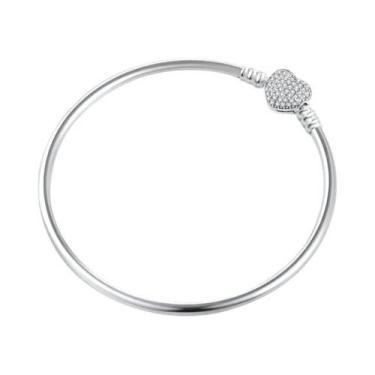 Imagem de Pulseira De Prata 925 Com Pérola Borboleta Rosa Amor 17-21CM DIY Prese