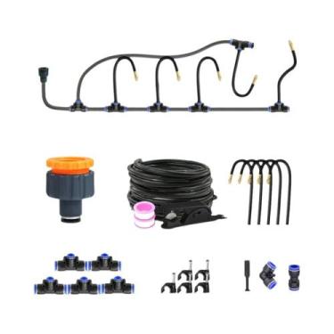 Imagem de Kit De Pulverizador Ajustável De Mangueira Flexível PE Preta De 8mm 20