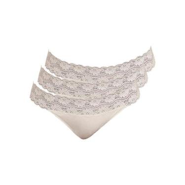 Imagem de Kit com 3 Calcinhas Biquíni Hope L 35320, Branco, M