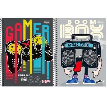 Imagem de Kit 2 Caderno Tilibra Spice Arame Capa Dura 80 Folhas - 156558P262U