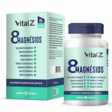 Imagem de 8 Magnésios Vital Z 60 Cápsulas  Equilíbrio Muscular e Bem Estar