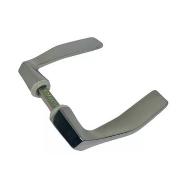 Imagem de Maçaneta Alavanca Fechadura Porta Mz30 Papaiz Cromada c/ haste de 8 cm