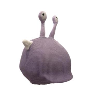 Imagem de RNXRZANK Capa para Capacete de Esqui com Orelhas de Animais em Tricô Divertido. Acessório Decorativo para Capacete de Snowboard. Material Macio E Respirável, I, Roxo