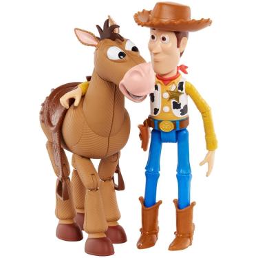 Imagem de Brinquedo Mattel Disney Pixar Toy Story 4 Woody e Bullseye
