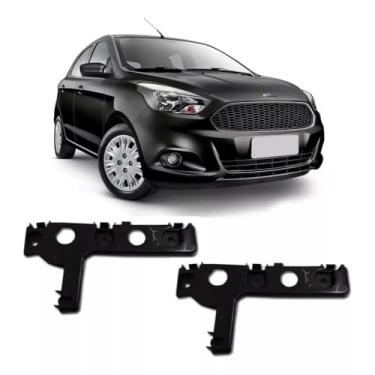 Imagem de Par Guia Suporte Para-choque Dianteiro Ford Ka 2014 Até 2019