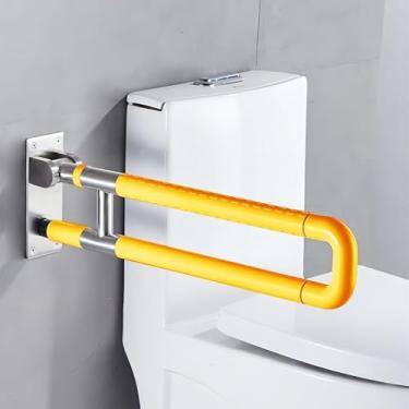 Imagem de Corrimão de segurança para vaso sanitário sem barreiras, alças antiderrapantes para deficientes físicos, barras de apoio para banheiro, trilhos de vaso sanitário para grávidas com deficiência