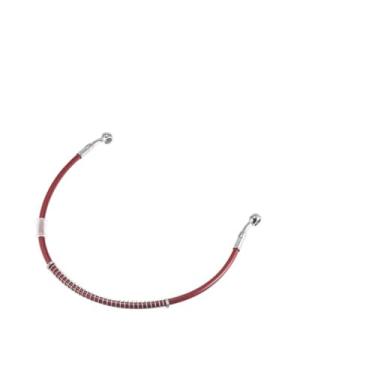 Imagem de Tsinesla Linha de mangueira de óleo de freio cabo trançado de aço inoxidável vermelho 10 mm ID 50 cm-1 m 130 cm-2 m linha de freio hidráulico de motocicleta tubo de mangueira de óleo para motocicleta