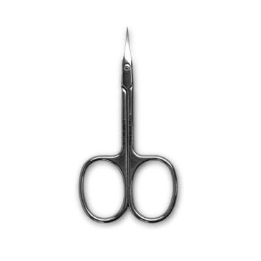 Imagem de Tesoura Profissional para Cutículas Lâmina Curva 18mm Alta Precisão em Aço Inoxidável