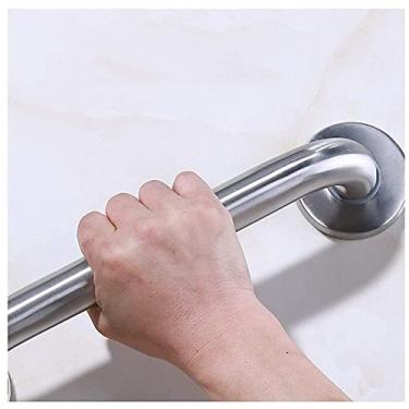 Imagem de HDVLXZLY Corrimões, apoios de braço de suporte, barra de apoio de aço inoxidável para banheiro, corrimão de idosos para banheira e chuveiro, corrimão de parede, trilhos de mão para deficientes