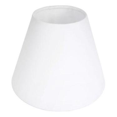 Imagem de Cúpula clássica De Abajur Cone 11x8x14cm em Tecido Algodão soquete nac